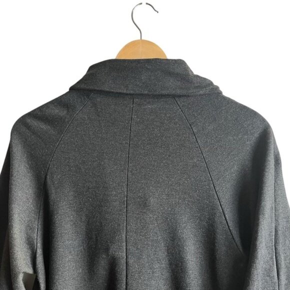 Joseph Ribkoff Cowl Neck Coat Size 6 Gray - Picture 9 of 12